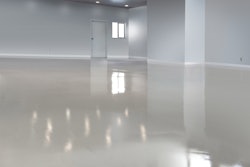 Covalt Floor Leveling used a polymer-fortified, portland cement-based self-leveling underlayment capable of being poured from feather edge to any thickness in a single pour for this repair job.