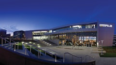 The Caterpillar Visitor Center is located on the Illinois River riverfront in downtown Peoria, Ill. It is a three-story, 48,000-square-foot building designed to tell the story of the world’s largest manufacturer of construction and mining equipment.