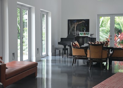 Artistic Surfaces recently gave a multi-million dollar residence in Florida a flooring upgrade with polished concrete, replacing its previous terrazzo, marble and granite floors.