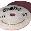 Diamond impregnated pads are used to mechanically maintain polished concrete floors.