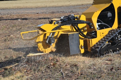 Vermeer introduces the SC30TX Stump Cutter at The Rental Show in Las Vegas.
