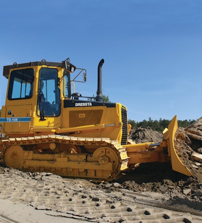 The Dressta TD-10R crawler dozer is powered by an 101-hp Cummins QSB4.5