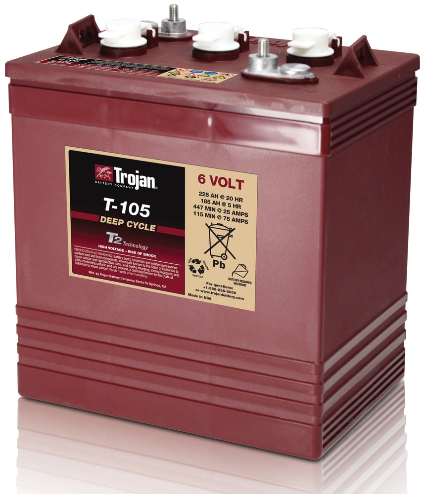 T 105 6V Deep cycle Battery From Trojan Battery Company For