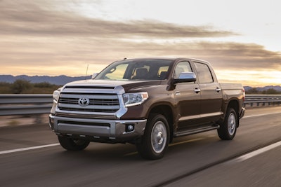 The 2014 Tundra will offer unique features, including a new Blind Spot Monitor with Rear Cross Traffic Alert, a standard back-up camera and standard Bluetooth.