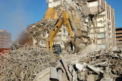 Adamo will utilize the CAT 385 CL Ultra High Demolition (UHD) Excavator with a specialized Multi Processor attachment allowing 360-degree hydraulic rotations letting the operator position the attachment for more precise, quick and cost effective demolition of heavily reinforced multistory structures.