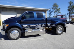 This Ford F-650 Extreme Super Truck was donated by Ford Motor Company and customized by Truck Customs by Chris, Inc. The truck also includes a Rolltisserie by Southern Pride cooker.