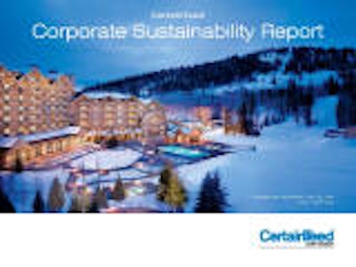 Green Certain Teed Sustainability Report
