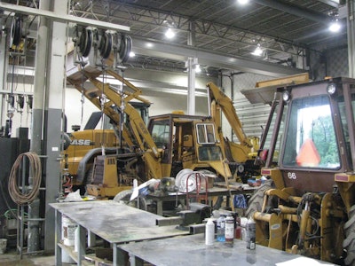 At the end of a shift or work day, all areas of the shop should be thoroughly cleaned in preparation for the next day or shift.