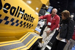 Along with its equipment line that includes cracksealing equipment in addition to spray and squeegee sealcoating buggies, SealMaster marketed several grades of asphalt emulsion sealers including MasterSeal, a polymer-modified MasterSeal, and Liquid Road, a fiber-reinforced asphalt emulsions e=sealcoat that is job mixed with specially graded aggregate. Its refined tar line of sealers includes PMB Sealer, a high-solids sealer fortified with hot blended polymers and specialty surfactants. SealMaster LV is a blended product that adds refined coal tar to asphalt emulsion to improve fuel resistance.