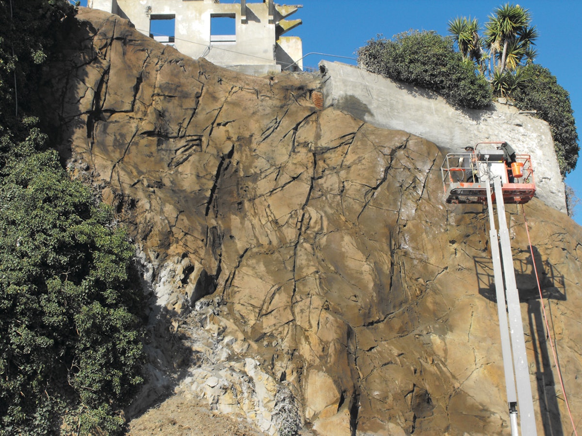 Quikrete Shotcrete Repairs And Stabilizes Failing Slope On Alcatraz Island For Construction Pros