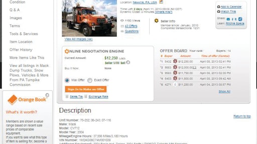 EquipmentOne listings are encouraged to offer as much information as is available, including photos, video and service documents.