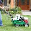 Aerators oxygenate the soil so moisture and nutrients can penetrate more deeply. This fosters the growth of a stronger root structure.