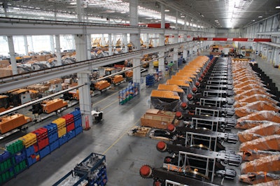 In 2012, the Earthmoving Group established an excavator assembly line at the SANY America Peachtree City, GA, plant.