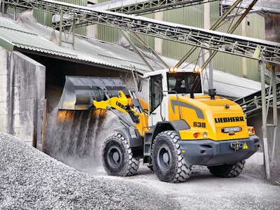 Liebherr's 154-hp L 538 wheel loader