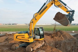 Advantages to a conventional tailswing excavator over a reduced tailswing model can include added lifting capacity and bucket and arm breakout force.