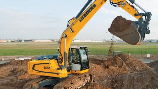 Advantages to a conventional tailswing excavator over a reduced tailswing model can include added lifting capacity and bucket and arm breakout force.