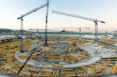 The Jornalista Mário Filho soccer stadium, better known by the name Maracana, in Rio de Janeiro, Brazil, is under renovations to host another FIFA World Cup in 2014 and also the opening and closing ceremonies of the 2016 Olympic Games.