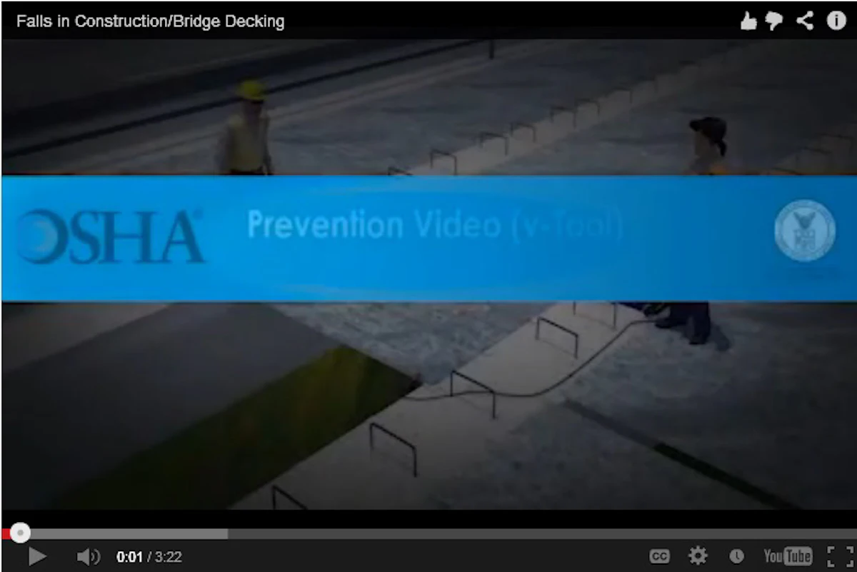 Video Falls In Construction Bridge Decking For Construction Pros