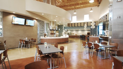 Stained concrete floors in William Jessup University submitted by Paul Wolff Company, Lindon, Utah.