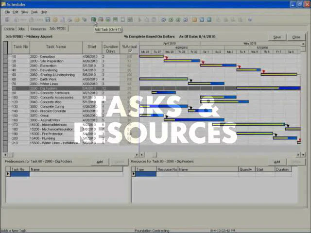 Video: Foundation Construction Accounting Software - Scheduling | For ...