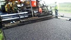 1,000 tires from local landfills were used to produce nearly 1,050 tons of mixture for the mile-long GTR test on Mississippi's U.S. 49.