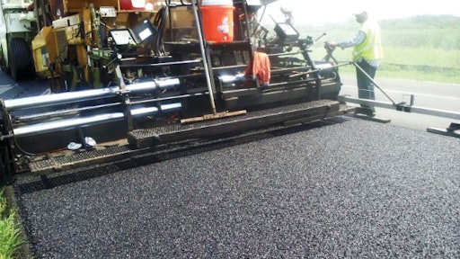 1,000 tires from local landfills were used to produce nearly 1,050 tons of mixture for the mile-long GTR test on Mississippi's U.S. 49.
