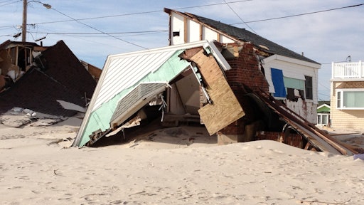 Hurricane Sandy leveled these small houses - many of which were vacation homes - all along the length of the Barrier Island situated off the coast of New Jersey.
