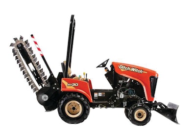 Ditch Witch introduced the RT30 at The Rental Show this year. This new model is designed for those looking for a less-expensive, entry-level ride-on trencher.
