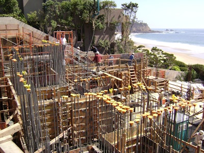 Ekedal Concrete's 11,000-square-foot, ocean-side concrete home foundation was named Overall Grand Project in the 2013 CFA Projects of the Year awards.