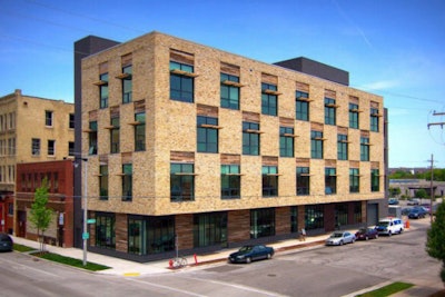 Clock Shadow Building in Milwaukee, Wisconsin