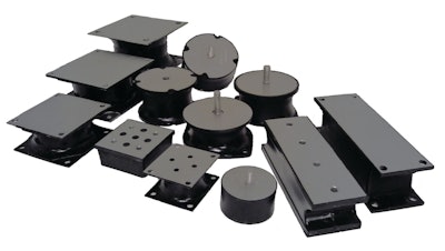 Buffer rubbers help isolate vibration on extreme performance construction equipment