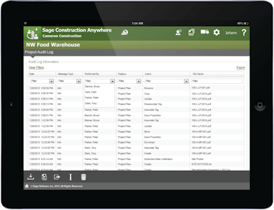 Cloud computing allows contractors to access data and applications from anywhere with an Internet connection at any time.
