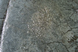 This sealer was over applied. It should have been applied 1 to 2 mils thick, but was likely 20 to 30 mils thick.