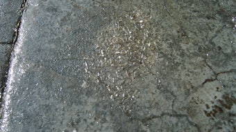 This sealer was over applied. It should have been applied 1 to 2 mils thick, but was likely 20 to 30 mils thick.