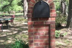 1st place after: The Edens completely reconstructed their destroyed mailbox, highlighting the piece with a decorative stone etched with the family's name.