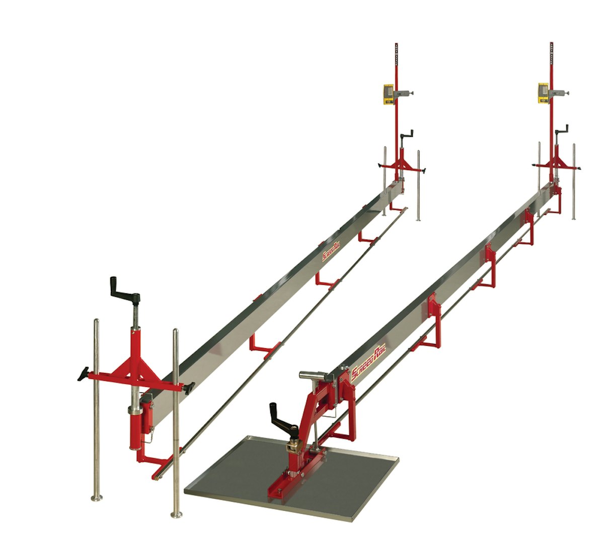 Laser Strike Screed Rail From The Allen Face Companies For Construction Pros