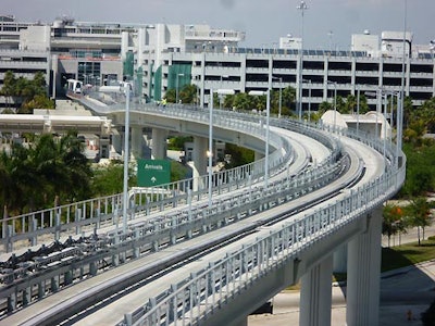In addition to its work at MIA’s North and South Terminals, Odebrecht also built the elevated, 1.27-mile long track for the automated MIA Mover, a people mover linking MIA to the Miami Intermodal Center (MIC).