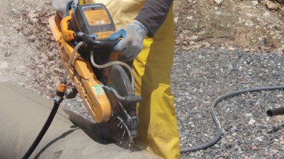 The study by the University of Massachusetts Lowell Department of Work Environment showed using water reduced respirable dust concentration by 85%.