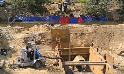 The Portadam and Rain For Rent team-up offers environmentally friendly cofferdam and dewatering solutions used in construction, remediation, rehabilitation, flood protection and inspection projects in rivers, streams, lakes, reservoirs and other retaining areas.