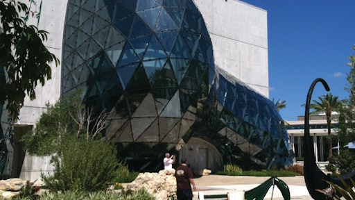 The Dali Museum in St. Petersberg, Fla., sits on the shores of Tampa Bay and was constructed to withstand Category 5 hurricane winds.
