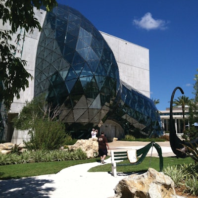 The Dali Museum in St. Petersberg, Fla., sits on the shores of Tampa Bay and was constructed to withstand Category 5 hurricane winds.