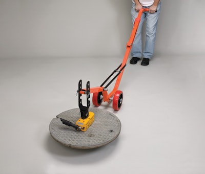 Magnetic Manhole Lid Lifter offers quick, safe removal and replacement of manhole covers