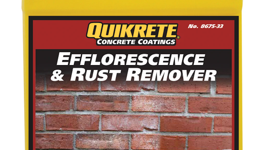 Efflorescence and Rust Remover From: The QUIKRETE Companies | For ...