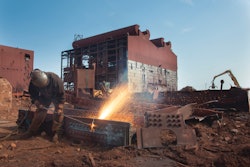 When the beams were too big to shear EDS relied on hand torching.