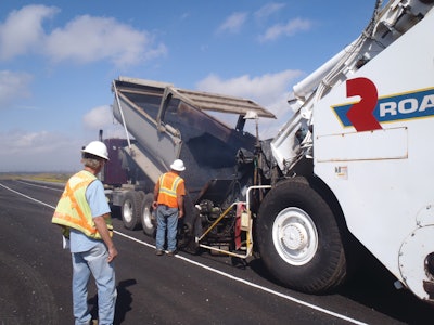 Paving begins on the Saddle Road project