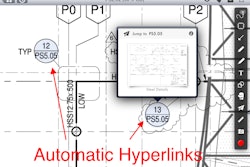 The automatic hyperlinking feature uses machine learning to figure out which plans uploaded to the app are related and create links between them.