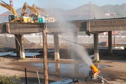 CalTrans rented eight DustBoss DB-60s for dust suppression on the Doyle Drive project.