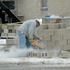 Exposure to airborne silica dust can occur in operations involving cutting, sawing, drilling and crushing of concrete, brick, block and other stone products.