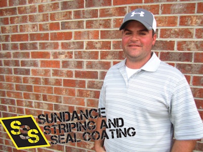 Josh Bullion, president of Sundance Striping and Seal Coating LLC in Memphis, Tenn.