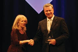 Aris Papadopoulos was presented with the award for his unprecedented and exemplary leadership in unifying the concrete industry in North America in developing a common direction on concrete sustainability and his international pioneering efforts on sustainability and resilience of concrete.